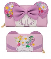 Disney - Portafoglio Minnie con fiori - Prodotto Ufficiale
